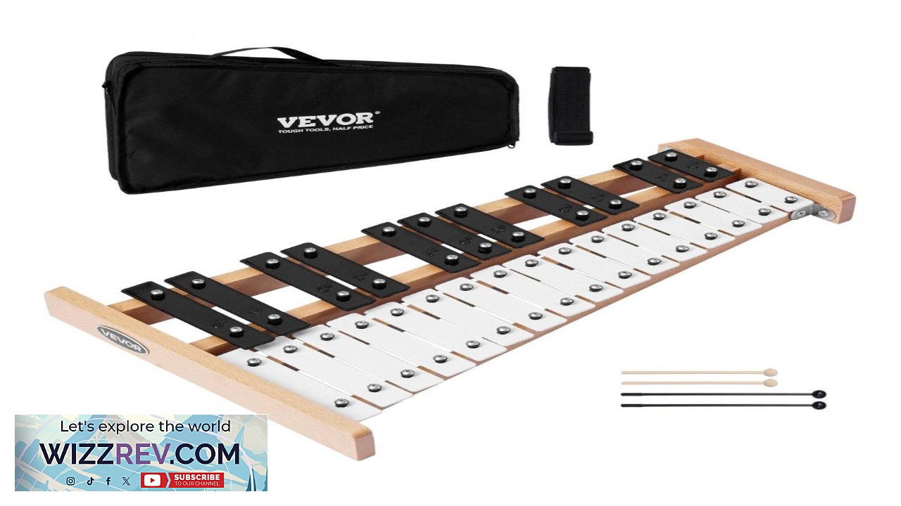 Thumbnail for VEVOR Glockenspiel Xylophone 27 Notes Professional Xylophone Percussion Instrument