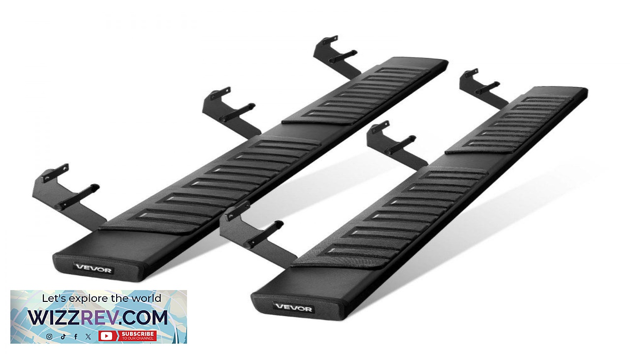 Thumbnail for VEVOR Black Aluminum Nerf Bars 6 Inch 500 Lbs Load