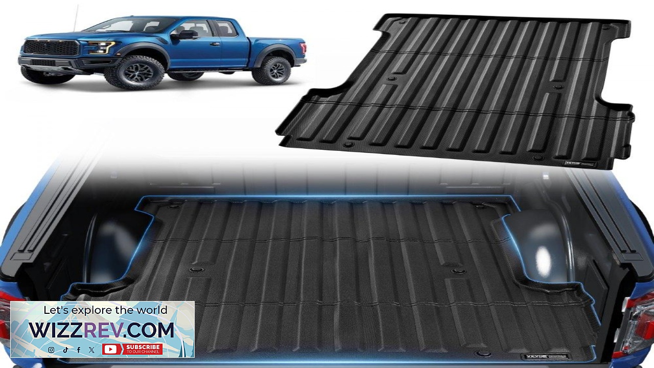 Thumbnail for VEVOR Truck Bed Mat Compatible with 2015 2024 Ford F 150 TPE Truck Bed
