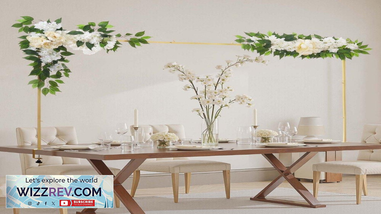 Thumbnail for VEVOR Over The Table Rod Stand  28 98 In Gold Frame
