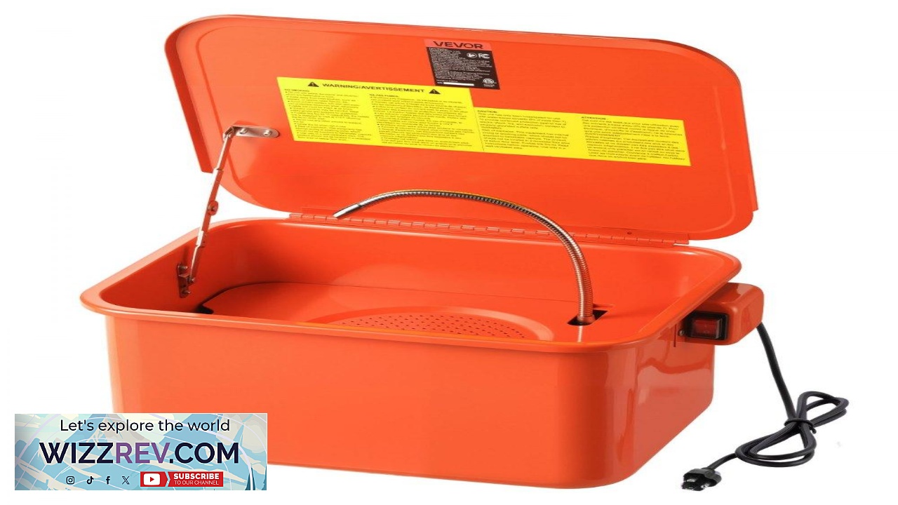 Thumbnail for VEVOR Parts Washer 5 Gallon 3.5 Gallon Solvent Capacity 0.4 Gallon per Minute
