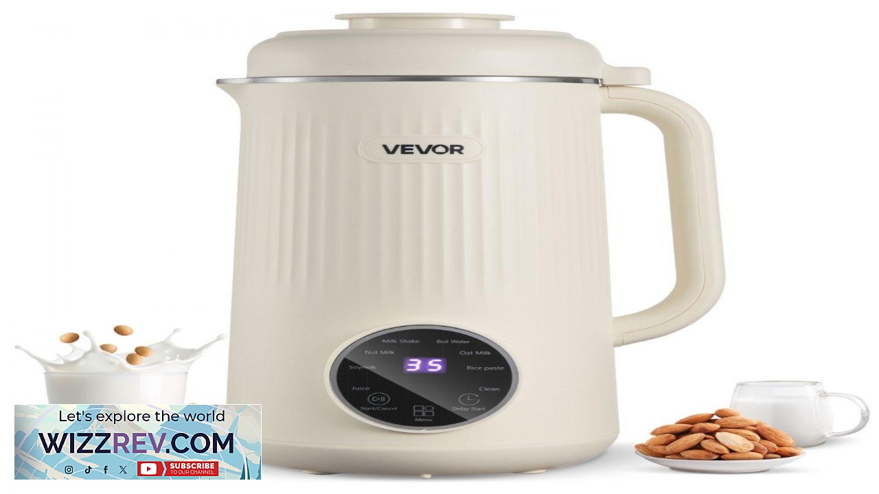 Thumbnail for VEVOR Nut Milk Maker Machine  8 in 1 Soy and Oat Juicer