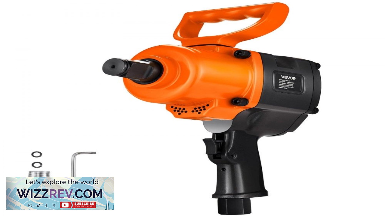 Thumbnail for VEVOR 1 Inch Air Impact Wrench  1200 ft lbs Twin Hammer