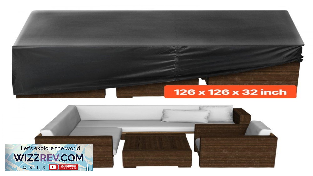 Thumbnail for VEVOR Heavy Duty Patio Furniture Cover 12612632 in