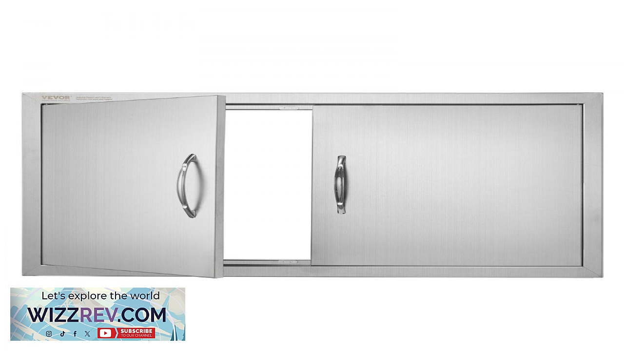 Thumbnail for VEVOR BBQ Access Door 34W x 19H Inch Double Outdoor Kitchen Door