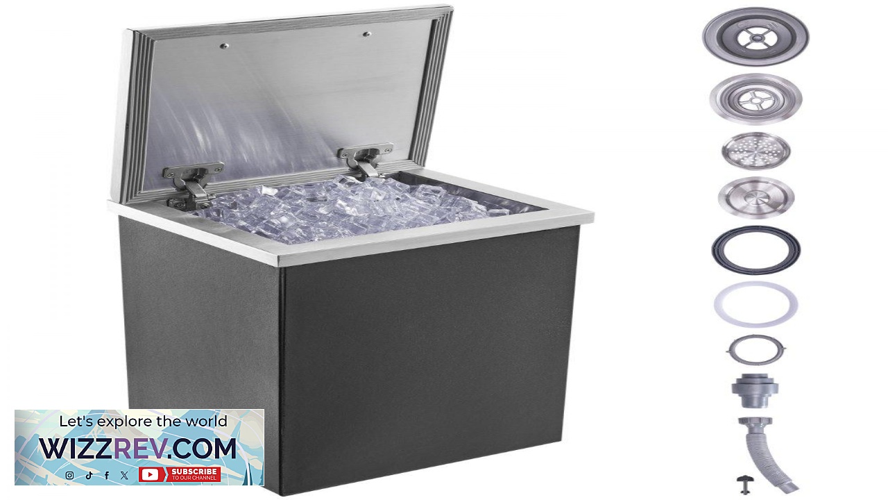 Thumbnail for VEVOR Drop in Ice Chest 14"L x 12"W x 18"H Stainless Steel