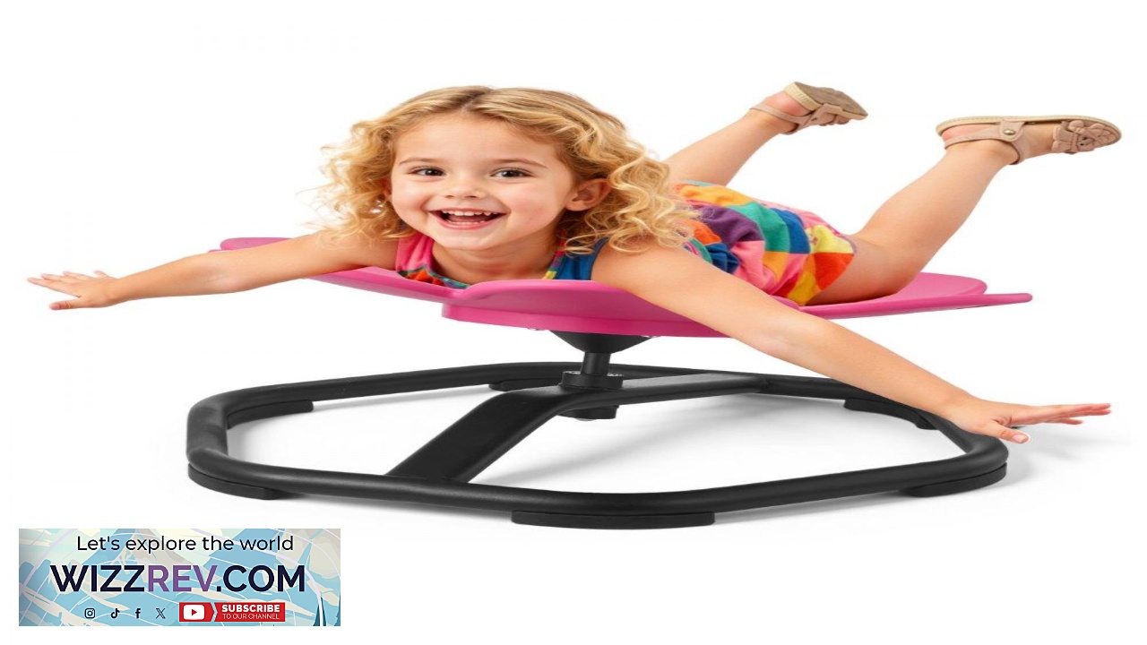 Thumbnail for VEVOR Kids Swivel Chair 220 lbs Capacity Flower Shape Sensory Spinning Chair