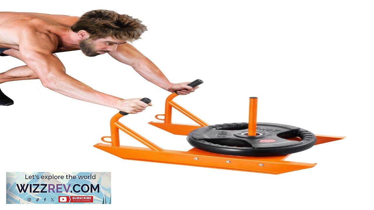Thumbnail for VEVOR Weight Training Pull Sled Fitness Strength Speed Training Sled with Handle