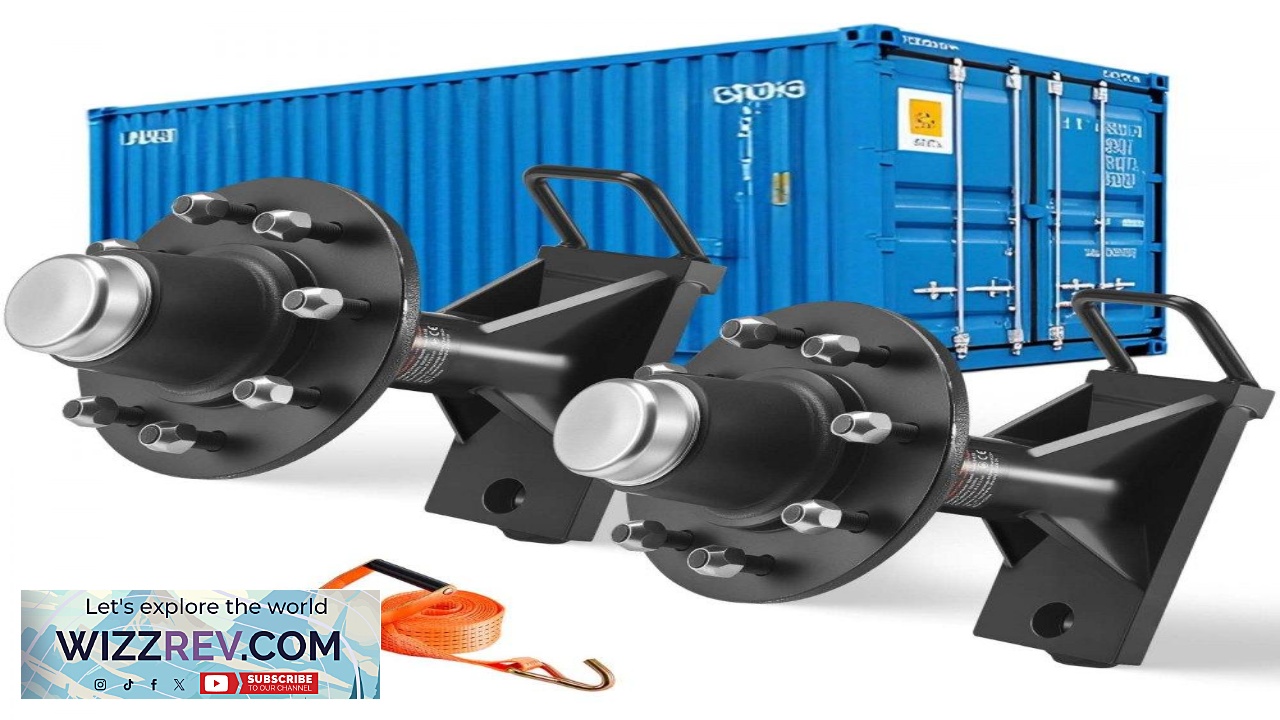 Thumbnail for VEVOR Shipping Container Wheels 8 Lug Wheels Kit Heavy Duty Shipping Container Axle
