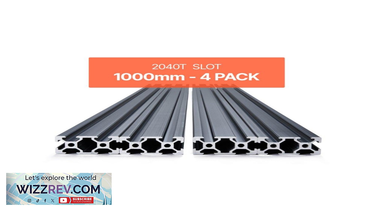 Thumbnail for VEVOR 2040 Aluminum Extrusion  39.4 in T Slot 1000mm Rail