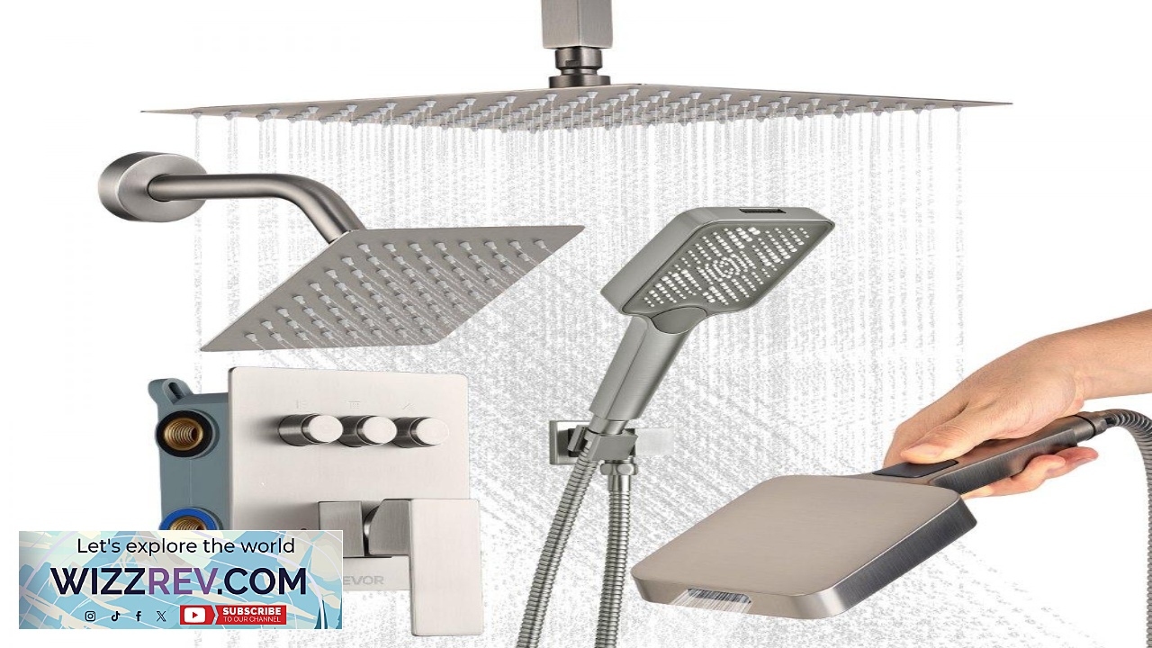 Thumbnail for VEVOR Shower System With Rainhead and Handheld 12" Kit