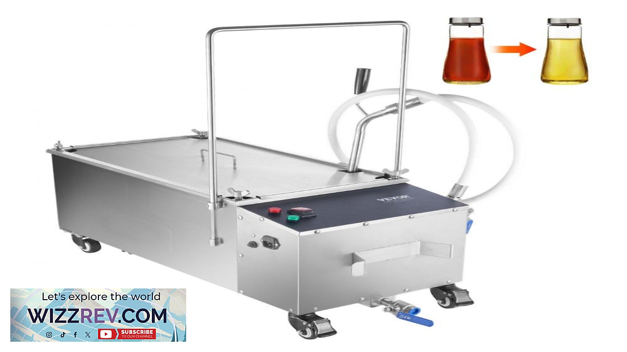 Thumbnail for VEVOR Portable Oil Filtering Unit 55L Tank 10 L min Filtering Speed Equipped