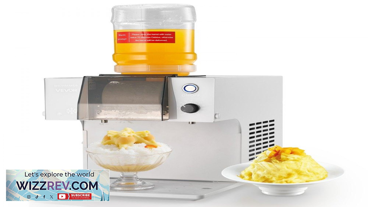 Thumbnail for VEVOR Snowflake Ice Cream Maker  88LBS 0.48 Gal 90S