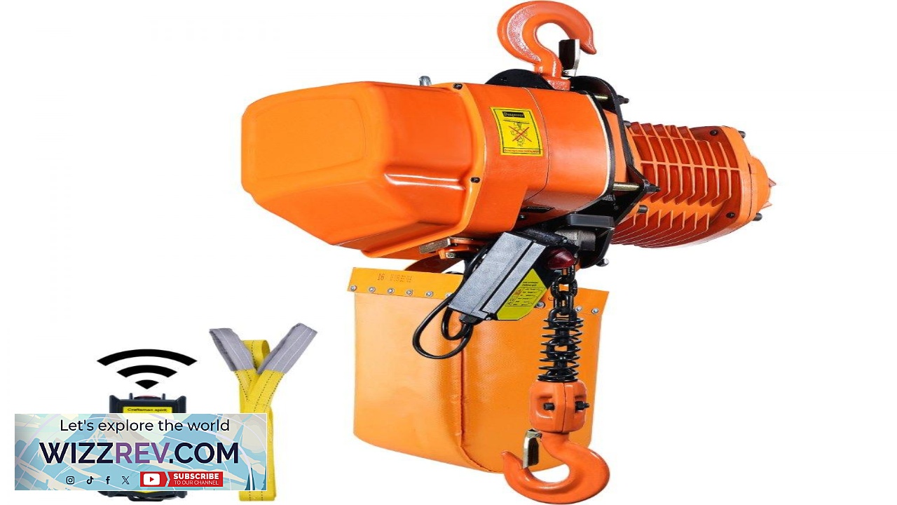 Thumbnail for VEVOR 2 Ton Wireless Electric Chain Hoist 4400 LBS Capacity with 20