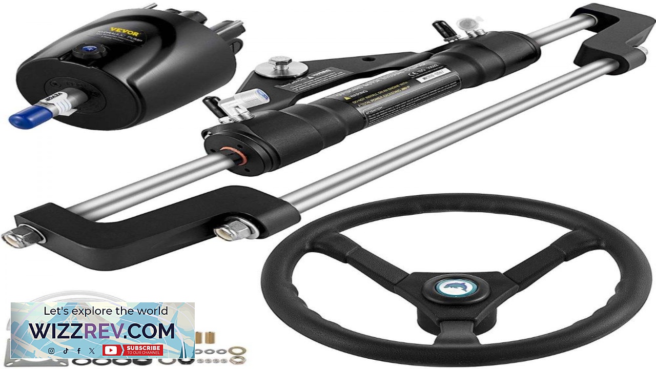 Thumbnail for VEVOR Hydraulic Steering Kit 300HP Hydraulic Boat Steering Kit Helm Pump Hydraulic