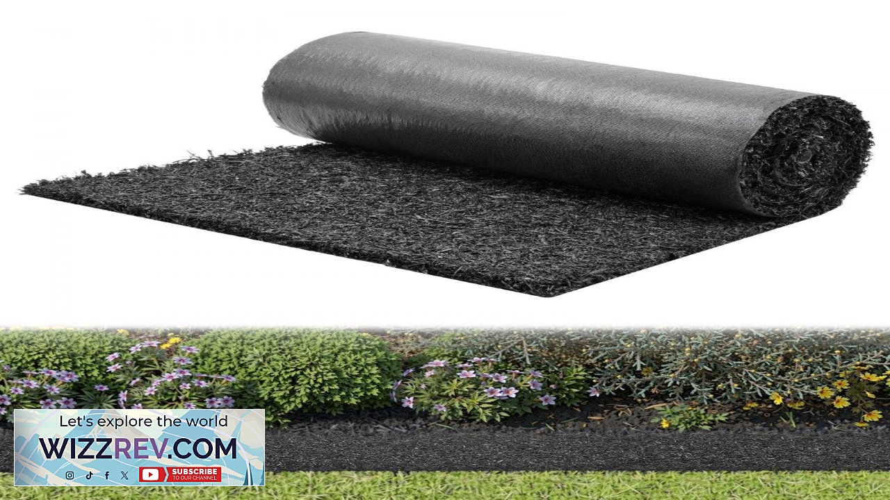 Thumbnail for VEVOR Rubber Mulch Mat Roll 96 x 24 in Recycled Rubber Mulch