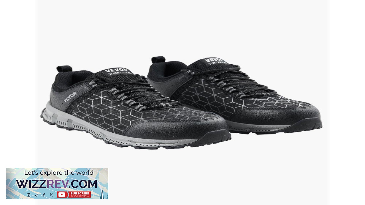 Thumbnail for VEVOR Steel Toe Shoes for Men US Size 9.5 Wide Mens Cushion