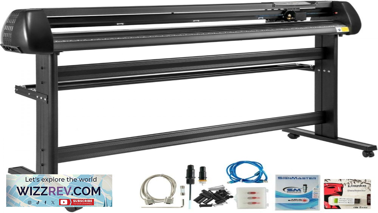 Thumbnail for VEVOR Vinyl Cutter 53Inch Vinyl Cutter Machine Manual Vinyl Printer Plotter Cutter