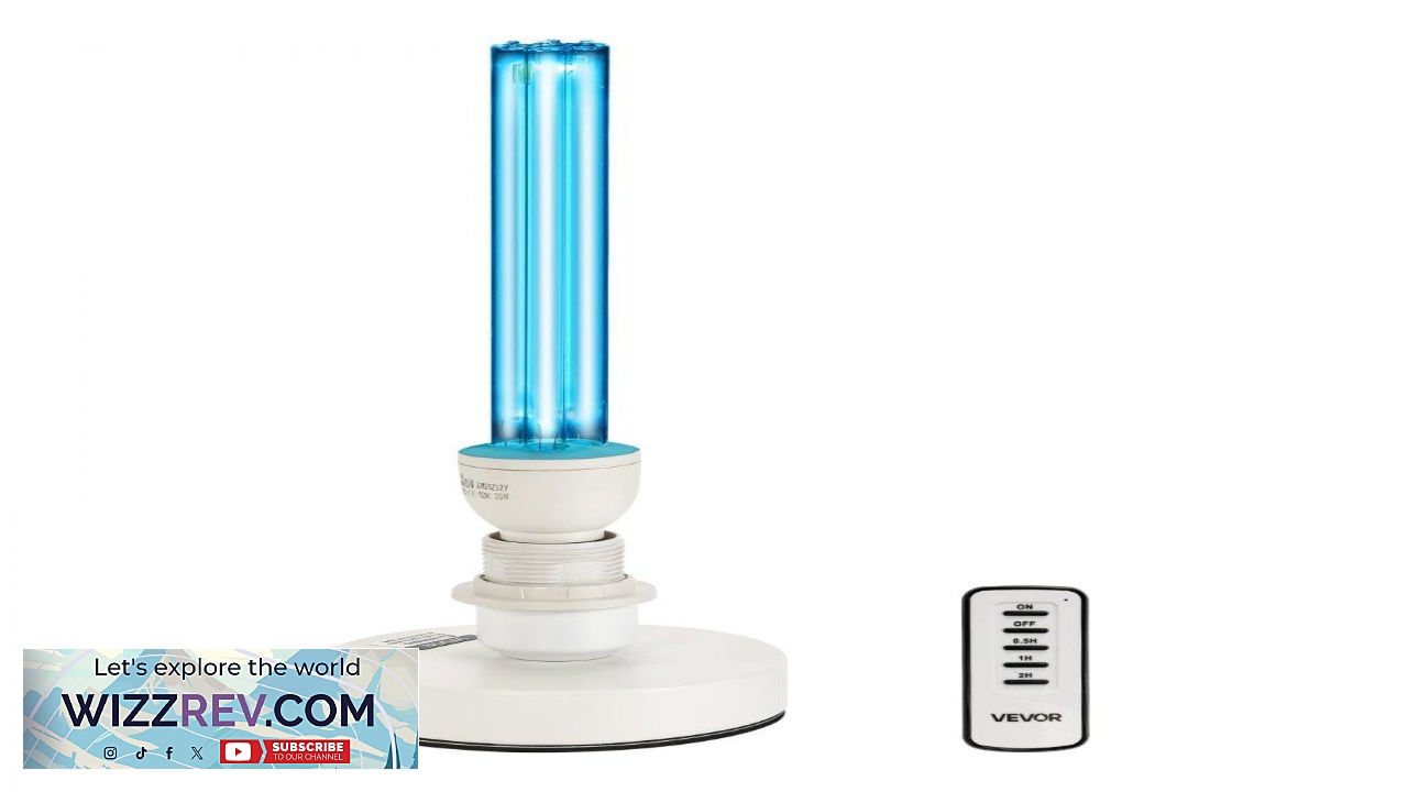 Thumbnail for VEVOR Ultraviolet Ozone Lamp  25W 3 Gear 400 sqft 8000 H