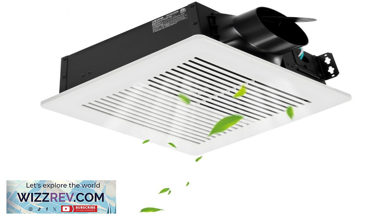 Thumbnail for VEVOR 110 CFM Bathroom Exhaust Fan  1.5 Sones 4 Inch