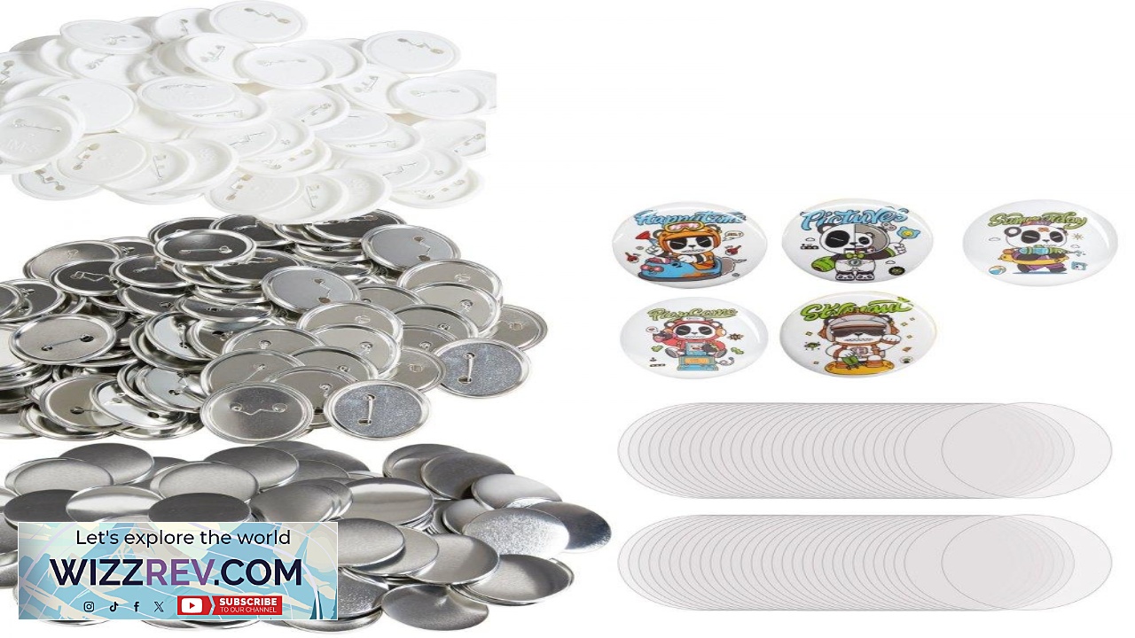 Thumbnail for VEVOR 500 Sets 2.25 inch 58mm Pin Back Button Parts DIY Round