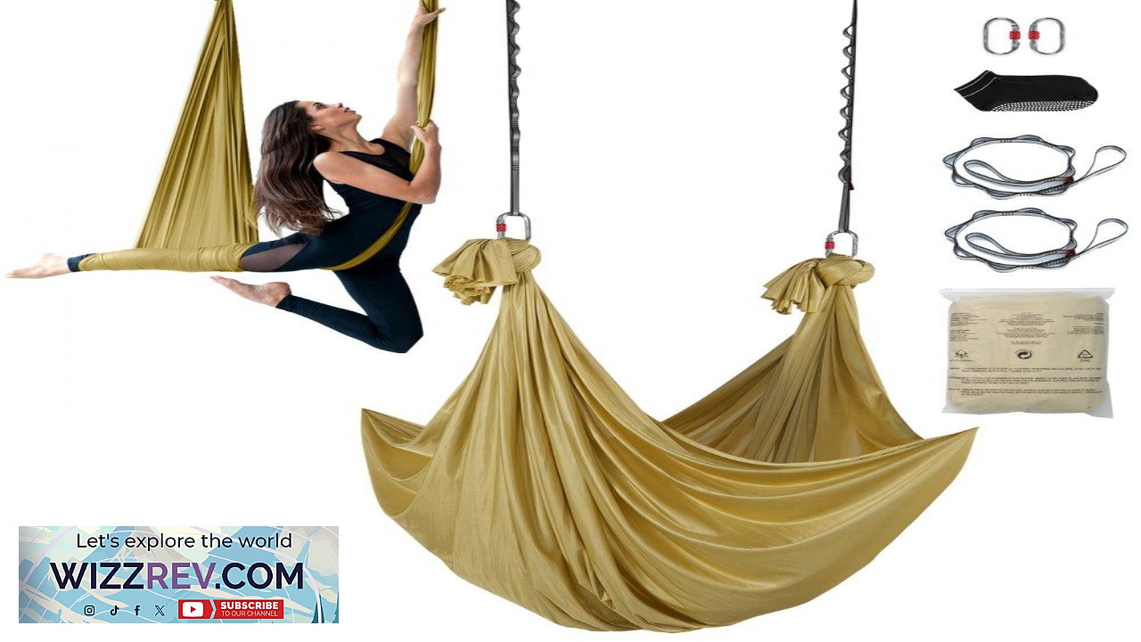Thumbnail for VEVOR Aerial Yoga Hammock & Swing 4.4 Yards Aerial Yoga Starter Kit