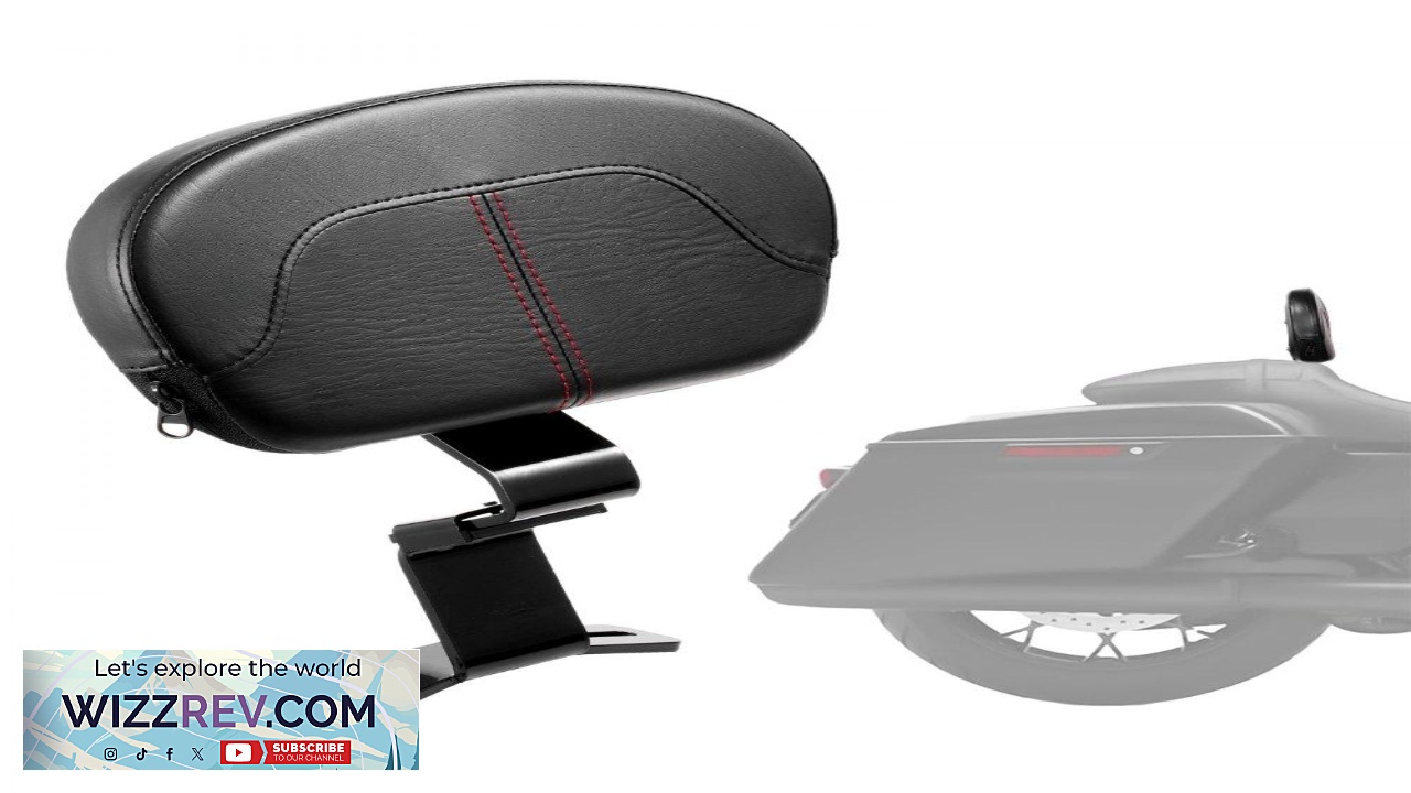 Thumbnail for VEVOR Street Glide Sissy Bar12.2" Detachable Rider Backrest