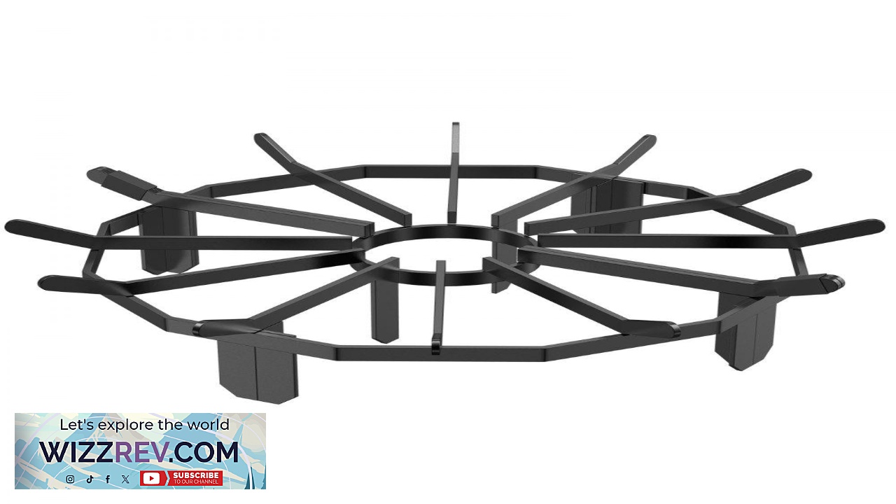 Thumbnail for VEVOR Log Grate 27 inch Heavy Duty Wheel Fire Grate with 6