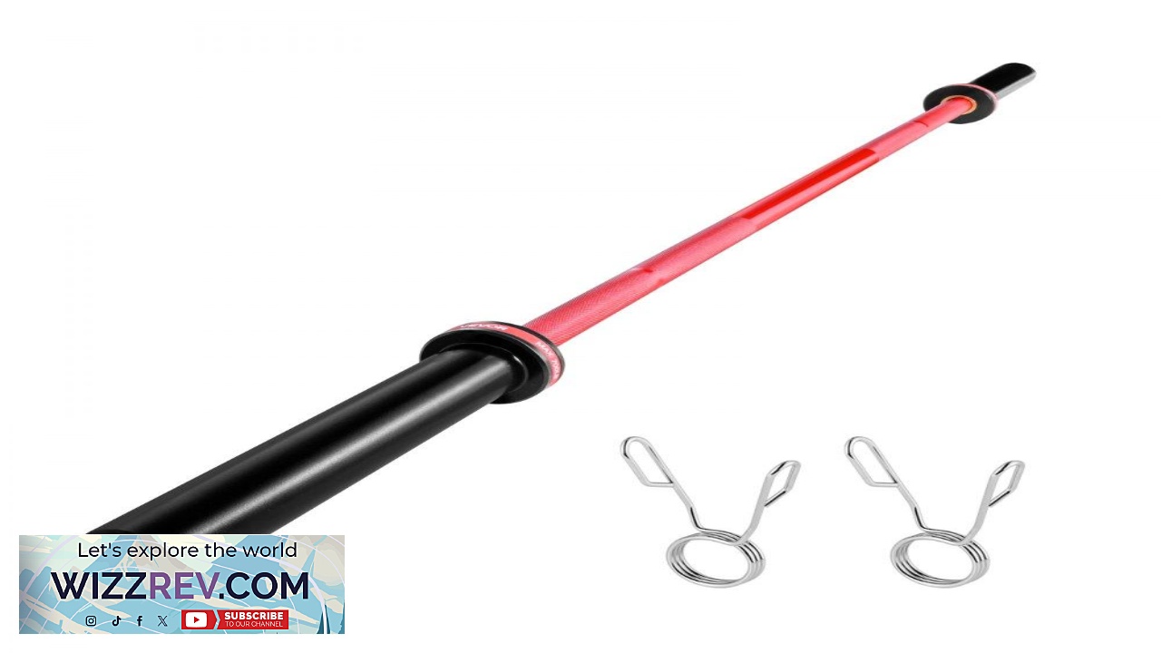 Thumbnail for VEVOR 2 Inch Barbell  6 FT 700 lbs 28mm Knurling