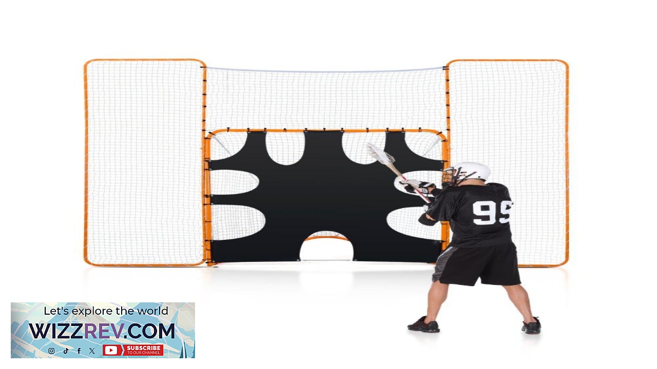 Thumbnail for VEVOR Foldable Lacrosse Goal 1.3mm Steel 4mm UV Net
