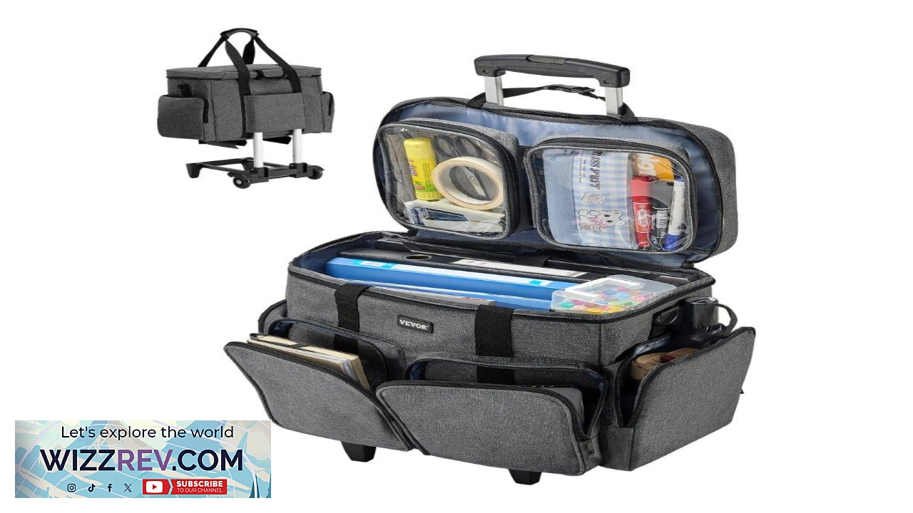 Thumbnail for VEVOR Rolling Laptop Bag Fits Up to 15.6 Inch Laptop Wheeled Briefcase