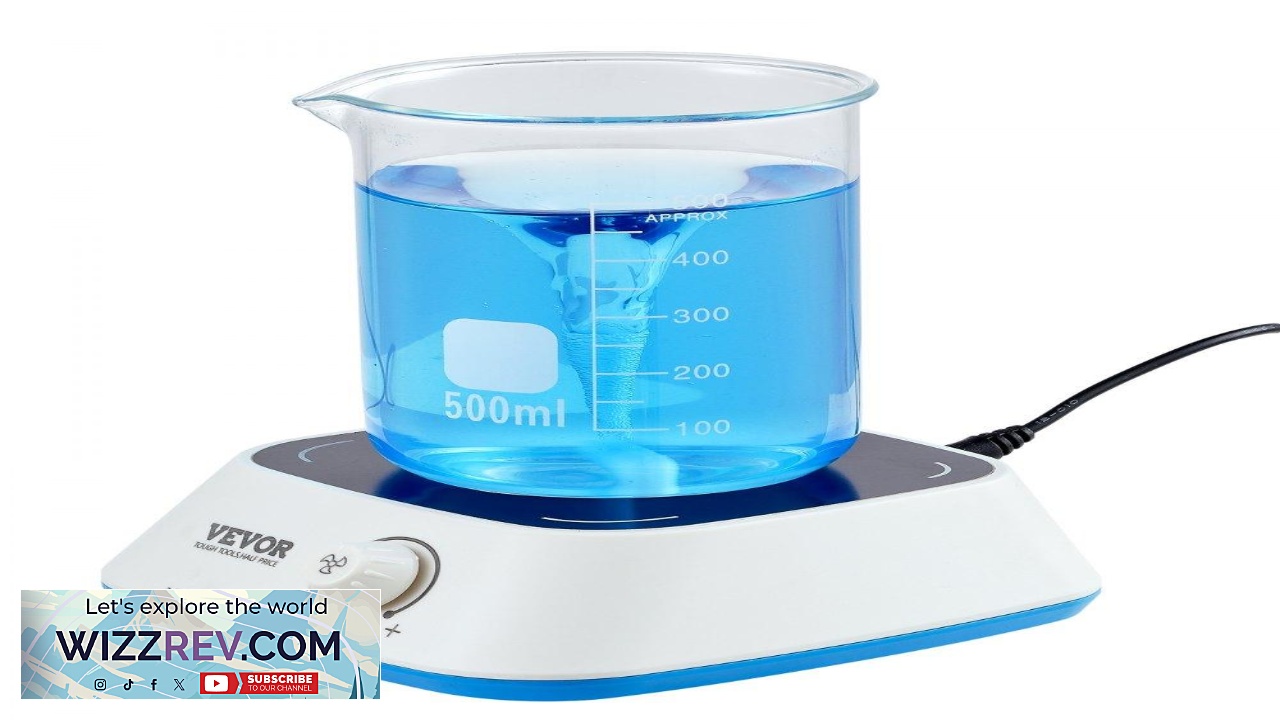 Thumbnail for VEVOR Magnetic Stirrer 0 2000 RPM Stir Plate with Adjustable Speed Knob 3000mL