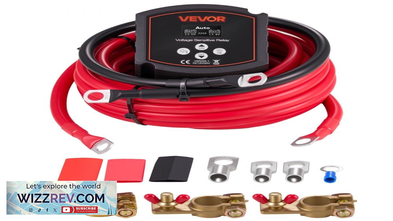 Thumbnail for VEVOR Dual Battery Isolator Kit  12V 300A Smart System