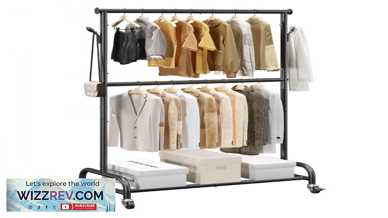 Thumbnail for VEVOR Clothing Garment Rack  150 LBS 106.5 cm 360