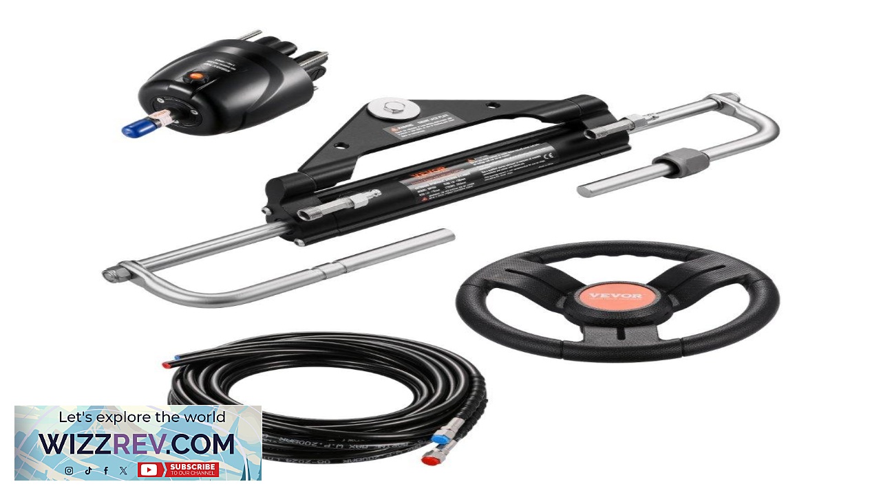 Thumbnail for VEVOR Hydraulic Outboard Steering Kit  150HP 226FT