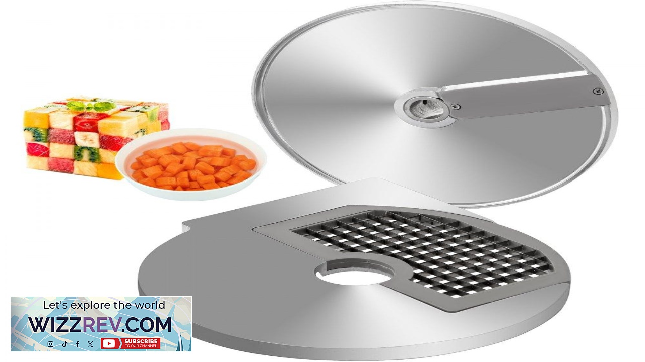 Thumbnail for VEVOR Dicing Grid 0.4"x0.4" Dices Vegetable Cutter Disc 420 Stainless Steel Blades