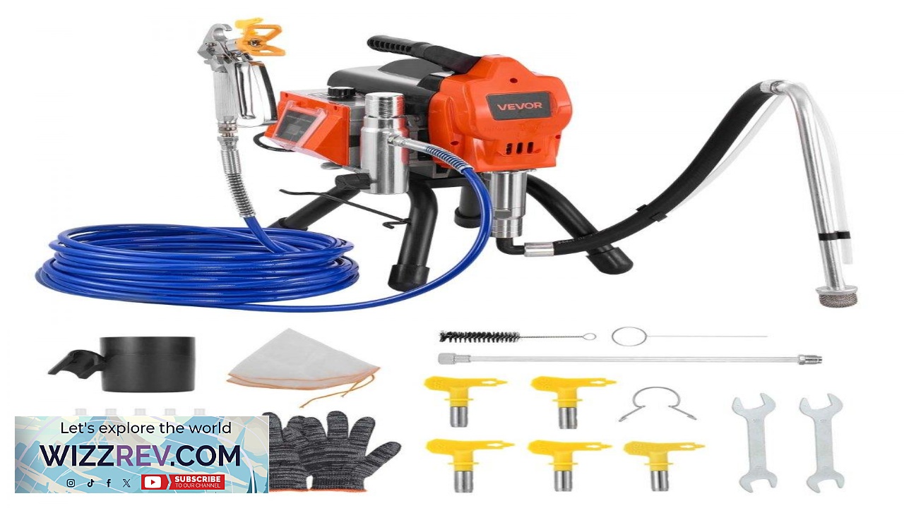 Thumbnail for VEVOR High Pressure Airless Paint Sprayer  1500W 3300 PSI