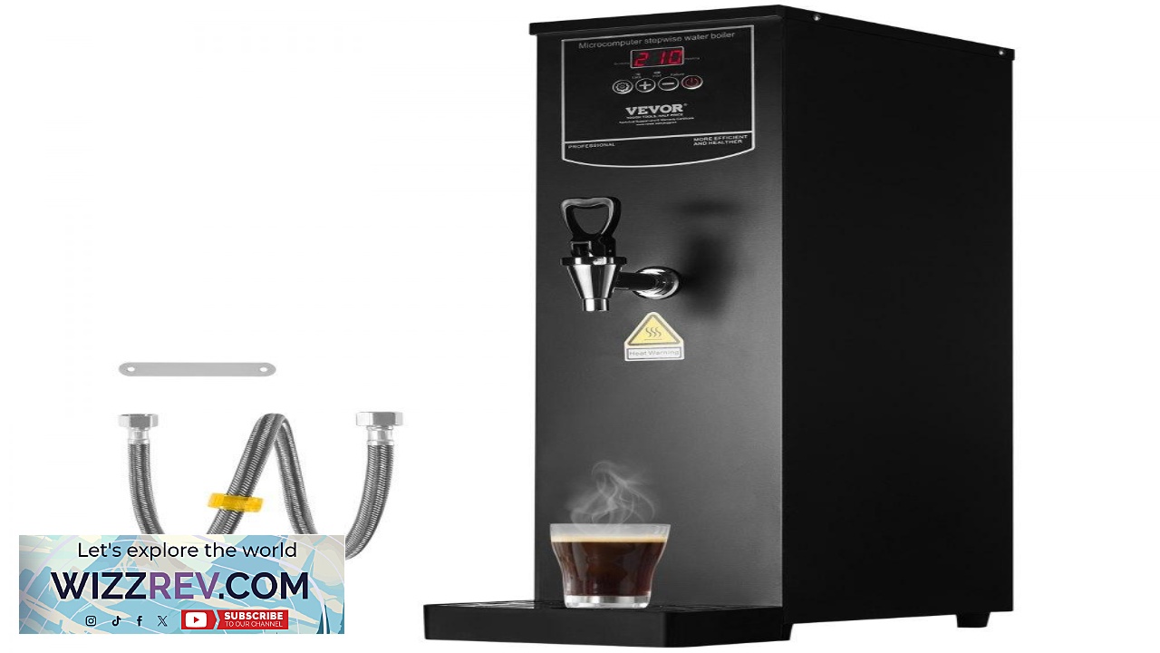 Thumbnail for VEVOR Commercial Water Boiler Electric Hot Water Dispenser with 316 Stainless Steel