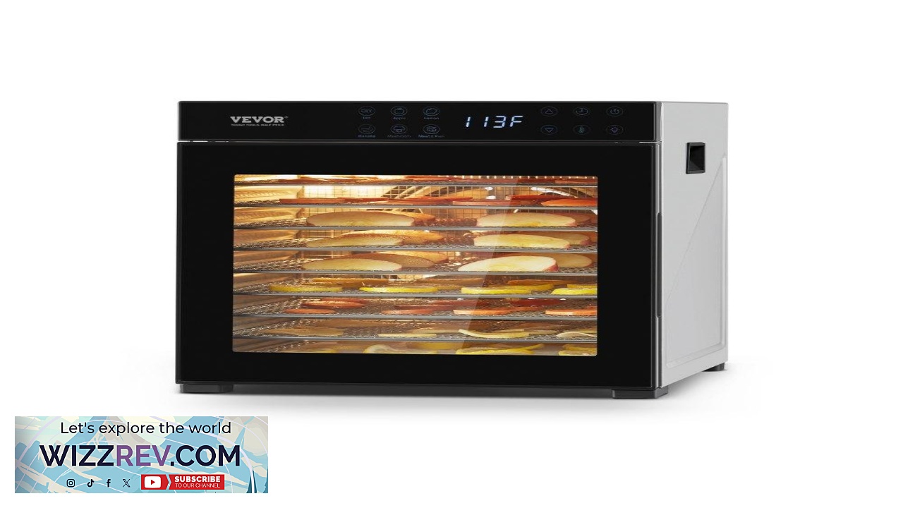 Thumbnail for VEVOR Fruit Dehydrator Machine Precise Temperature Control