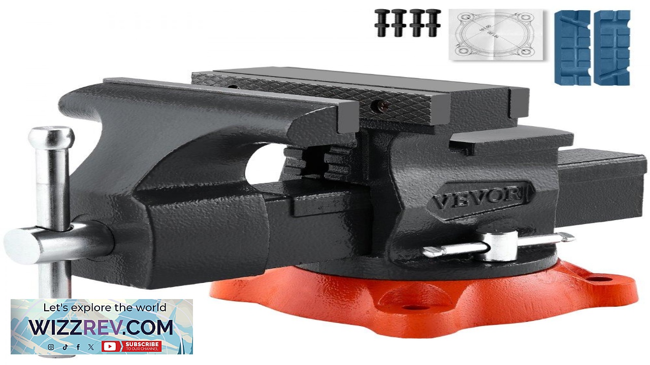 Thumbnail for VEVOR Heavy Duty Bench Vise 360 Rotation & Two Way Jaws