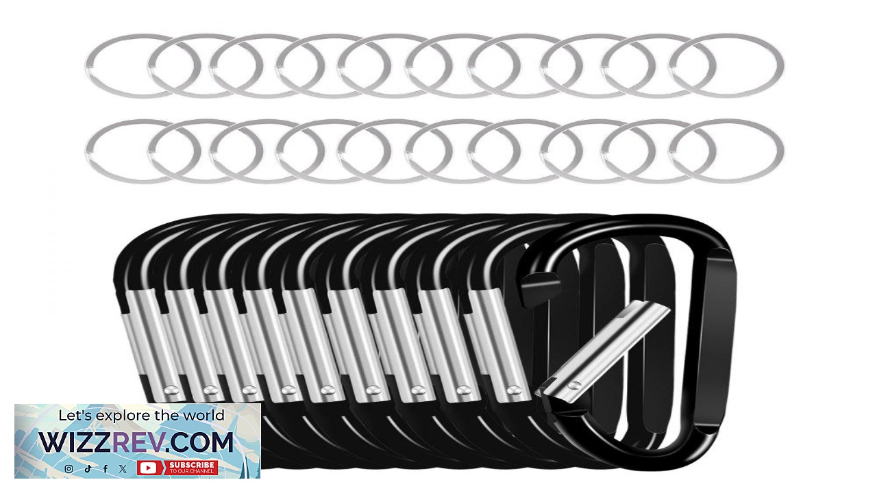 Thumbnail for VEVOR Carabiner for Keychain  Durable and Multipurpose Use