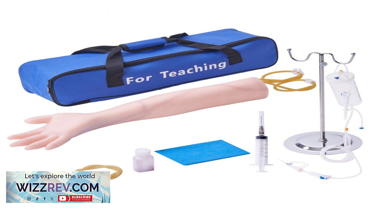 Thumbnail for VEVOR Phlebotomy Practice Kit IV Venipuncture Intravenous Training Kit High Simulation IV