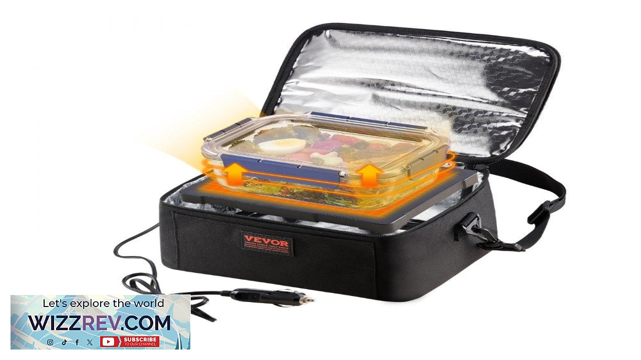 Thumbnail for VEVOR Portable Oven 12V Car Food Warmer 2QT 55W Portable Mini Personal