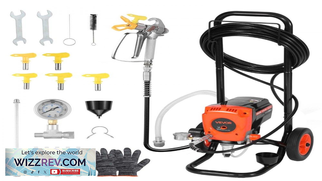 Thumbnail for VEVOR Electric Airless Spray Painting Machine  900W