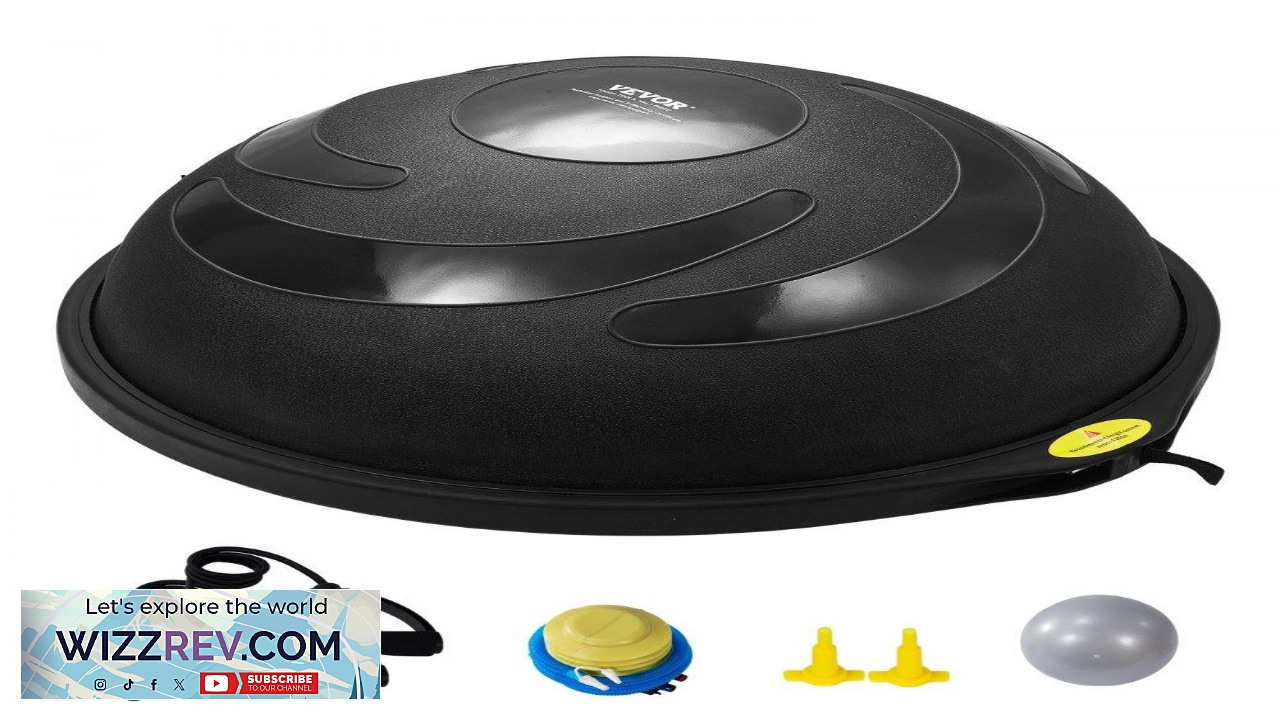 Thumbnail for VEVOR Half Exercise Ball Trainer 26 inch Balance Ball Trainer 1500lbs Capacity