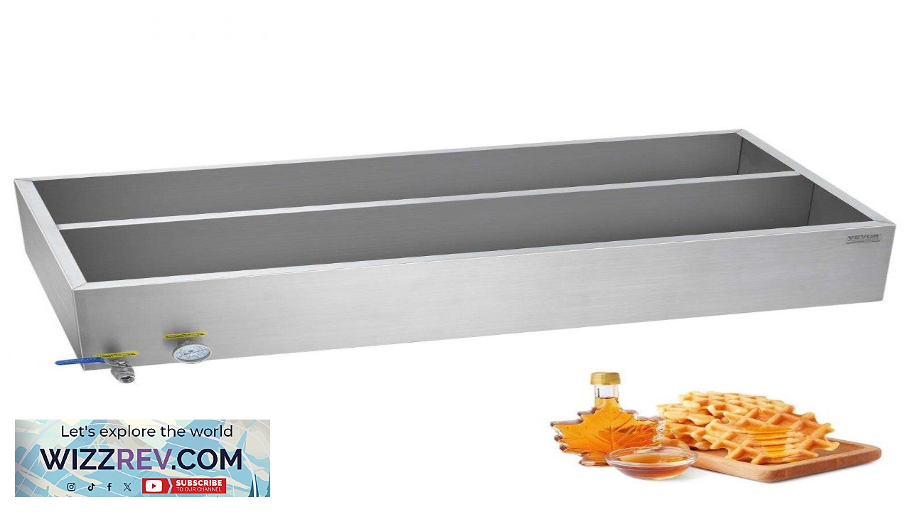 Thumbnail for VEVOR Maple Syrup Evaporator Pan 47 Gallon 683 Cups of 8.8oz Maple