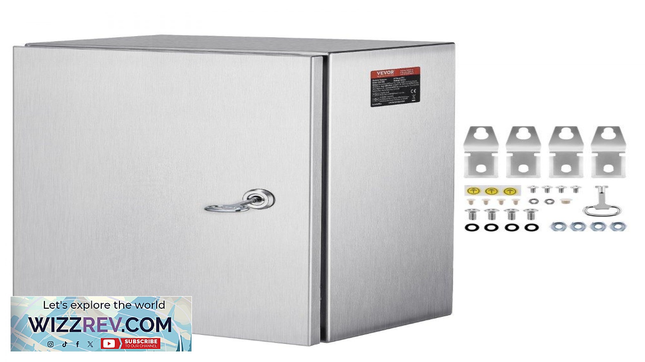 Thumbnail for VEVOR NEMA Stainless Steel Enclosure 16 x 12 x 8 ' ' NEMA 4X