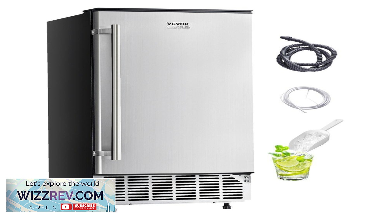 Thumbnail for VEVOR Below Counter Ice Maker  80 Lbs Day 26 Lb Storage