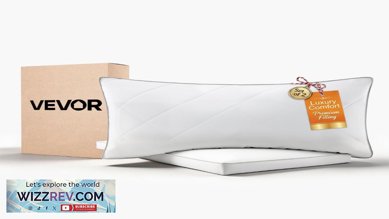 Thumbnail for VEVOR Queen Size Pillows  2 Pack Luxury Bedding Set