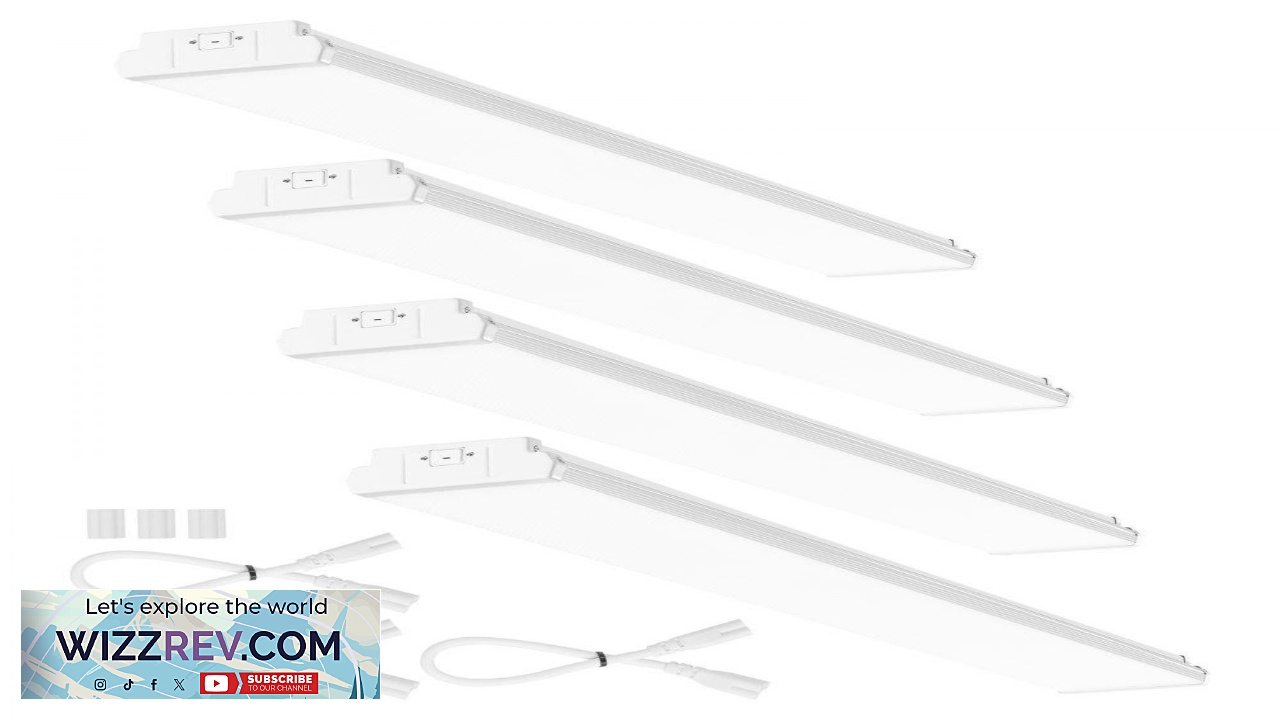 Thumbnail for VEVOR 4FT LED Wraparound Light 50W 5500LM Flush Mount LED Shop Light
